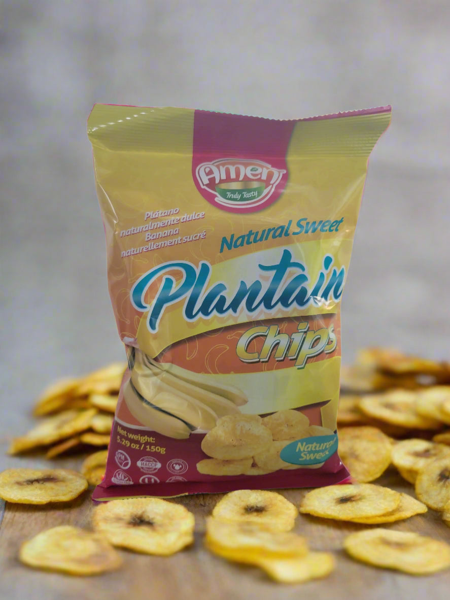 Amen Plantain Chips - Natural Sweet