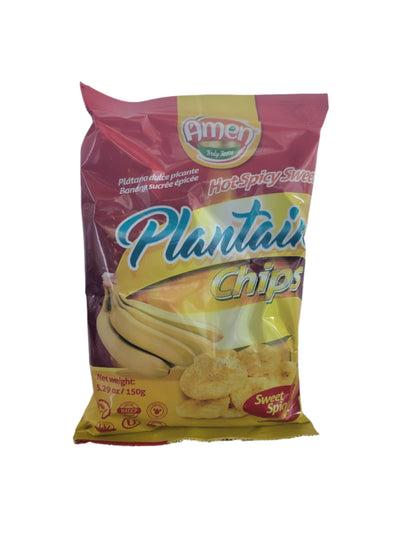 Amen Plantain Chips - Hot Spicy Sweet