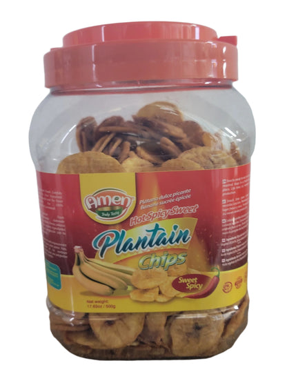 Amen Plantain Chips - Hot Spicy Sweet