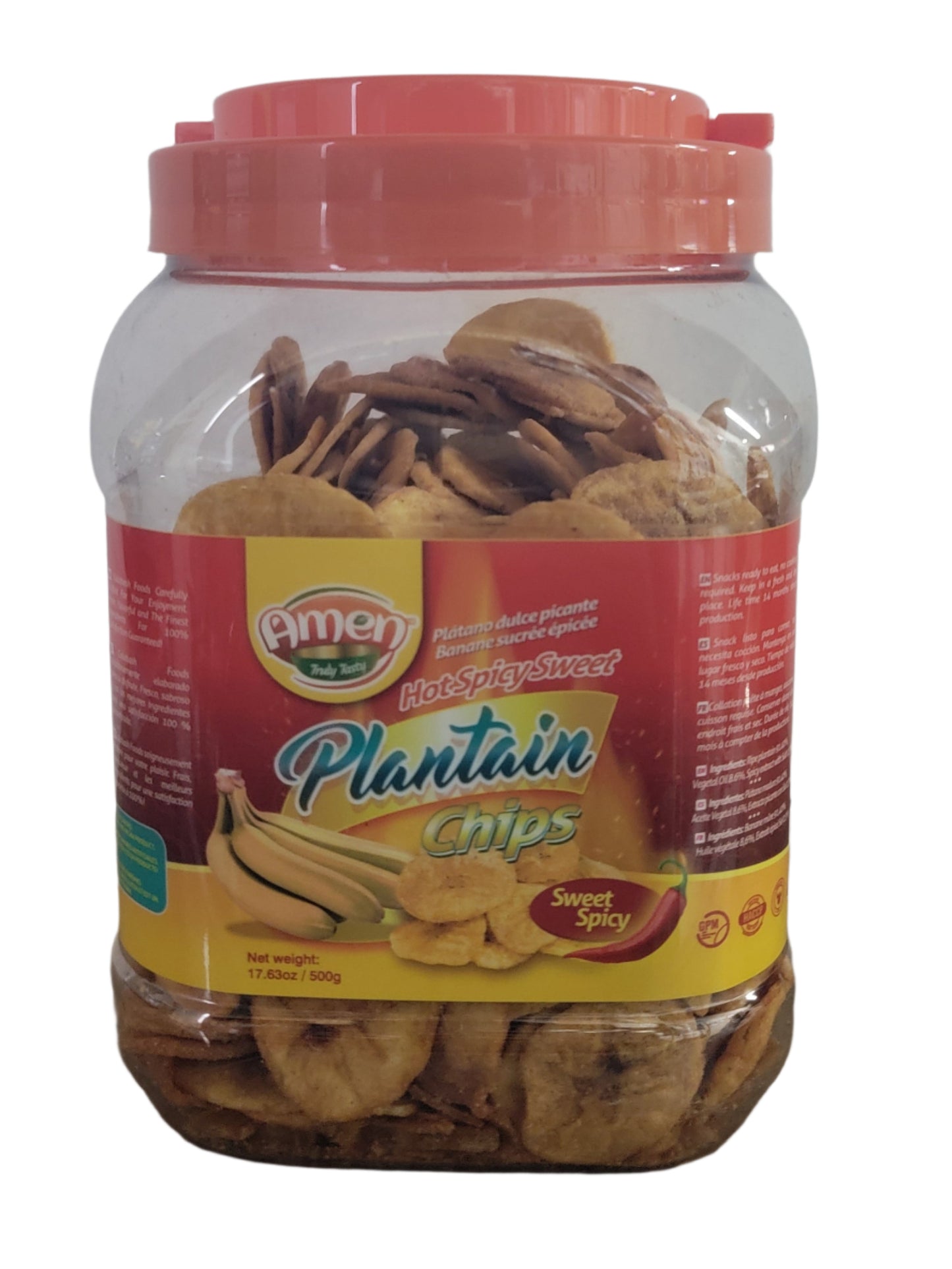 Amen Plantain Chips - Hot Spicy Sweet